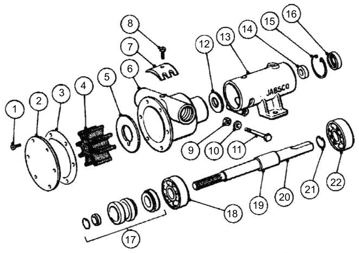Pumpenrad Impeller zu ISO Pumpe IS 65-40-200 200mm 