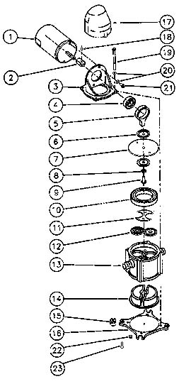Jabsco auto-amorçante pompe à diaphragme37202-201213 l/min12 V DC 